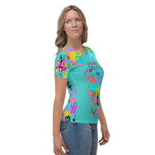 Load image into Gallery viewer, Women's T-shirt 'Flamingo Art'