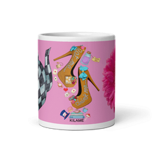 Load image into Gallery viewer, White glossy mug 'Eat me drink me'
