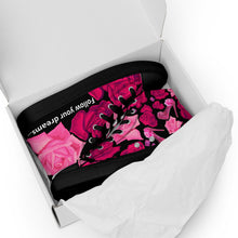 Load image into Gallery viewer, Women’s high top canvas shoes Wali 'Follow your dreams'