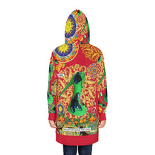 Load image into Gallery viewer, Women's Hoodie Dress 'Amore rosso'