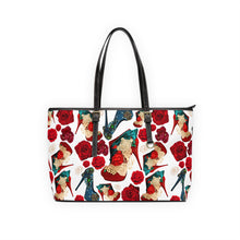 Load image into Gallery viewer, PU Leather Shoulder Bag 'Fiori rosso'