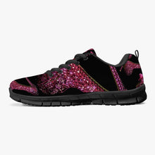 Load image into Gallery viewer, Classic Lightweight Mesh Sneakers - White/Black 'Pink crystals shoes'