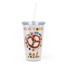 Load image into Gallery viewer, Plastic Tumbler with Straw 'Pretzel'