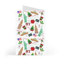 Load image into Gallery viewer, Greeting Cards (7 pcs) 'Christmas in New York'