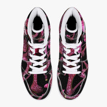 Load image into Gallery viewer, High-Top Leather Sneakers - White / Black