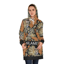 Load image into Gallery viewer, Women's Hoodie Dress Terse 'Nude Embroidery'