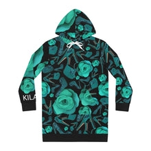 Load image into Gallery viewer, Women's Hoodie Dress 'Rose Verdi'