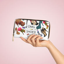 Load image into Gallery viewer, Zipper Wallet 'OMG. Shoes'