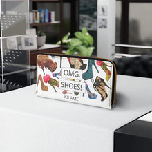 Load image into Gallery viewer, Zipper Wallet 'OMG. Shoes'