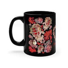 Load image into Gallery viewer, 11oz Black Mug 'Holidays Couture'