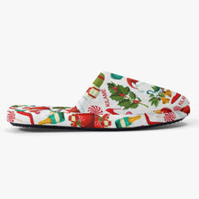 Load image into Gallery viewer, Classic Cotton Slippers 'Christmas party'
