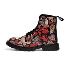 Load image into Gallery viewer, Women's Canvas Boots 'Holidays Couture'