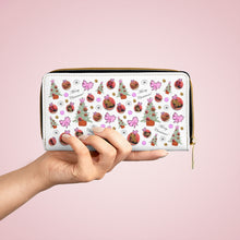 Load image into Gallery viewer, Zipper Wallet 'Pink Christmas'