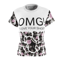 Load image into Gallery viewer, Tee 'Lilac feathers boots'