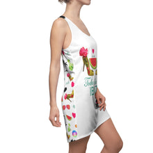 Load image into Gallery viewer, Women's Cut & Sew Racerback Dress 'Toda la vida Ibiza'