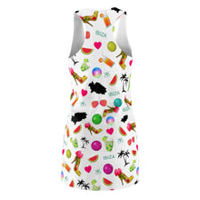 Load image into Gallery viewer, Women's Cut & Sew Racerback Dress 'Toda la vida Ibiza'