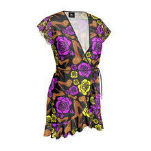Load image into Gallery viewer, Tea Dress Royal Purple Gold