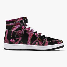 Load image into Gallery viewer, High-Top Leather Sneakers - White / Black