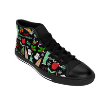 Load image into Gallery viewer, Women's High-top Sneakers east 'Christmas in New York'