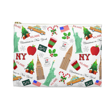 Load image into Gallery viewer, Accessory Pouch 'Christmas in New York Big Apple'