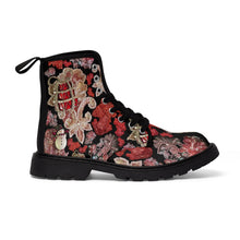 Load image into Gallery viewer, Women's Canvas Boots 'Holidays Couture'
