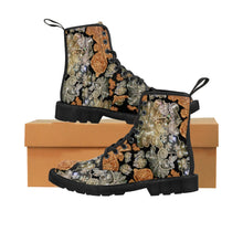 Load image into Gallery viewer, Women's Canvas Boots 'Nude Embroidery'