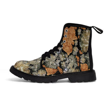 Load image into Gallery viewer, Women's Canvas Boots 'Nude Embroidery'