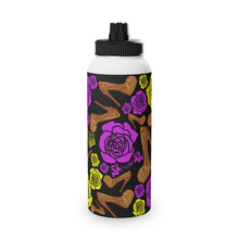 Load image into Gallery viewer, Stainless Steel Water Bottle, Sports Lid 'Purple Gold'