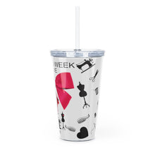 Load image into Gallery viewer, Plastic Tumbler with Straw 'Fashion Week'