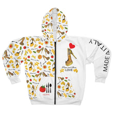 Load image into Gallery viewer, Unisex Zip Hoodie 'Made in Italy lover'