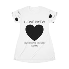 Load image into Gallery viewer, T-Shirt Dress 'I love NYFW'