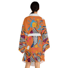 Load image into Gallery viewer, Long Sleeve Kimono Robe 'Neon Island'