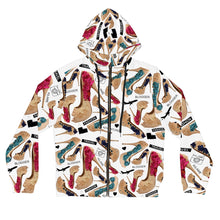 Load image into Gallery viewer, Women’s Full-Zip Hoodie Lodaz 'Travel Blogger Girl'