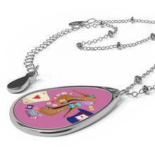 Load image into Gallery viewer, Oval Necklace 'Eat me drink me'