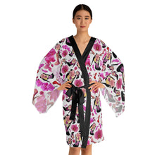 Load image into Gallery viewer, Long Sleeve Kimono Robe 'Secret garden'