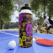Load image into Gallery viewer, Stainless Steel Water Bottle, Sports Lid 'Purple Gold'