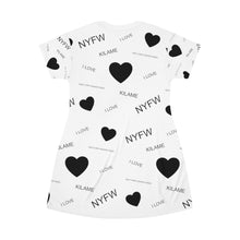 Load image into Gallery viewer, T-Shirt Dress 'I love NYFW'