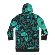 Load image into Gallery viewer, Women's Hoodie Dress 'Rose Verdi'