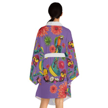 Load image into Gallery viewer, Long Sleeve Kimono Robe 'Tropical'