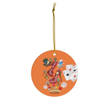 Load image into Gallery viewer, Ceramic Ornament 'Down the rabbit hole'