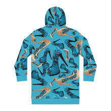 Load image into Gallery viewer, Women's Hoodie Dress Safod 'Blue Sky shoes'