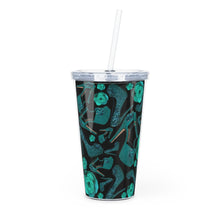 Load image into Gallery viewer, Plastic Tumbler with Straw 'Rose Verdi'