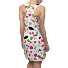 Load image into Gallery viewer, Women's Cut & Sew Racerback Dress 'Toda la vida Ibiza'