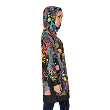 Load image into Gallery viewer, Women's Hoodie Dress Ursula 'Dark Glam Sea'
