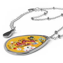 Load image into Gallery viewer, Oval Necklace 'Down the rabbit hole'