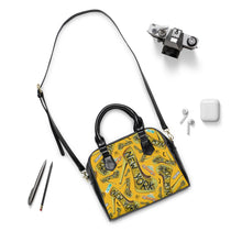 Load image into Gallery viewer, Shoulder Handbag 'Yellow crystals taxi'