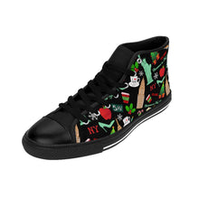 Load image into Gallery viewer, Women's High-top Sneakers east 'Christmas in New York'