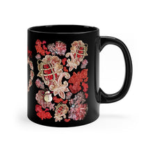 Load image into Gallery viewer, 11oz Black Mug 'Holidays Couture'