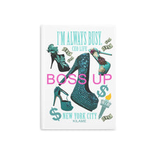 Load image into Gallery viewer, Hardcover Notebook with Puffy Covers 'Boss Up'
