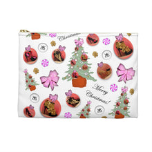 Load image into Gallery viewer, Accessory Pouch 'Pink Christmas'